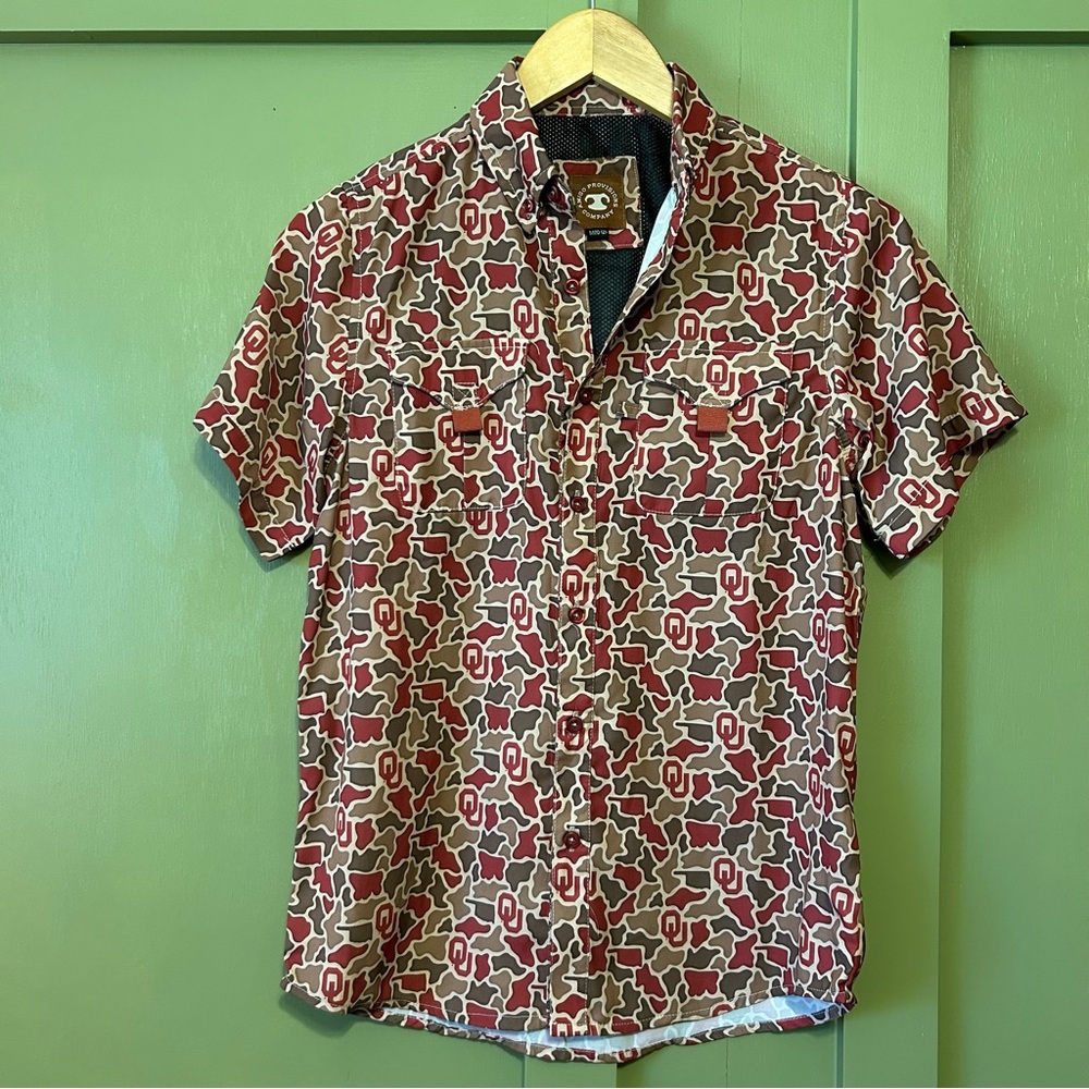 Oklahoma Sooners Camo Frio Tech Shirt (youth)